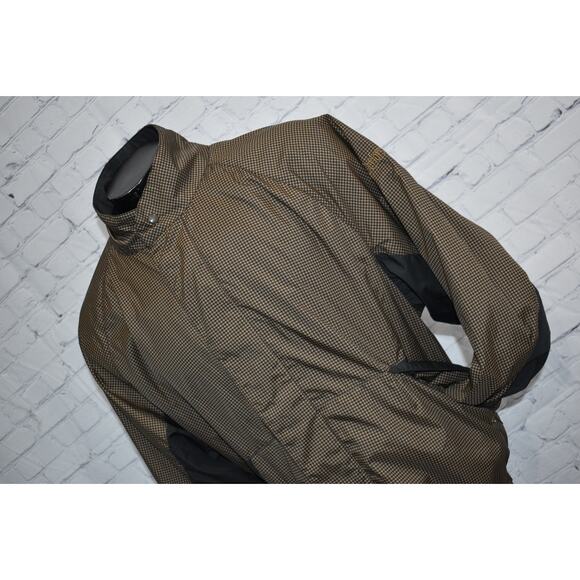 Footjoy Dryjoys Golf Pullover Jacket Mens Size XL Zip Tan Geometric Polyester - Picture 1 of 10